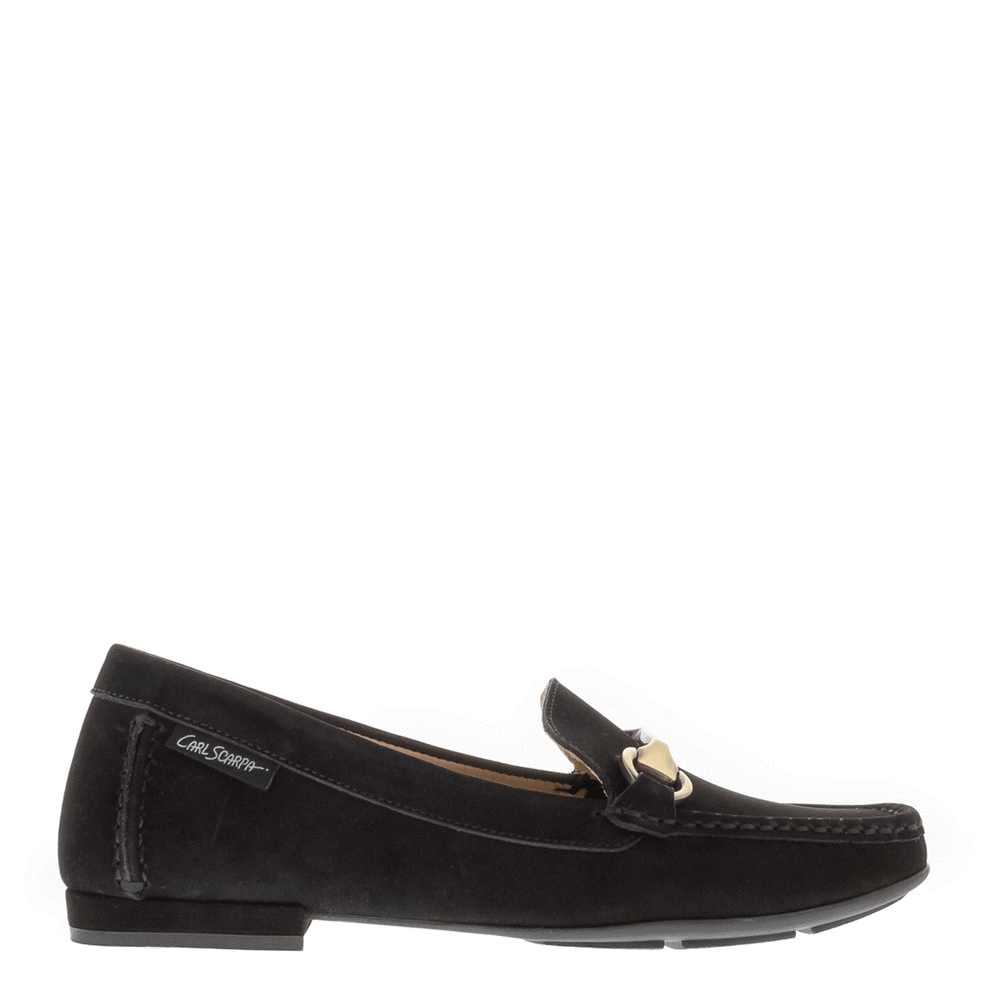 Calliope Black Leather Snaffle Loafers